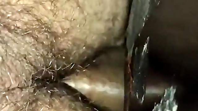 Fucked at the gloryhole another creampie