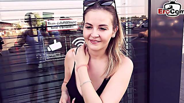 german big natural tits Milf outdoor pick up pov