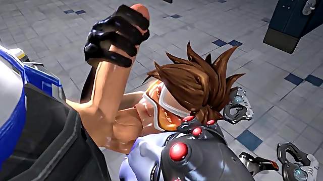 Nice ass and nice tits Overwatch heroes fucking with big dick in their pussy and ass.