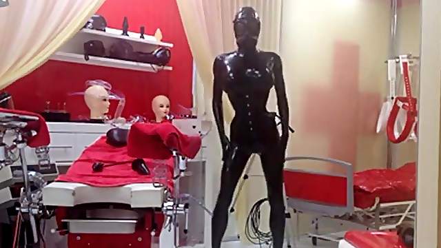 Spending some time at the amazing latex/rubber dungeon