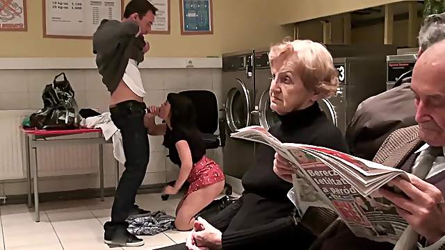 Sexy brunette Ava Dalush loves hard fuck at the laundry room