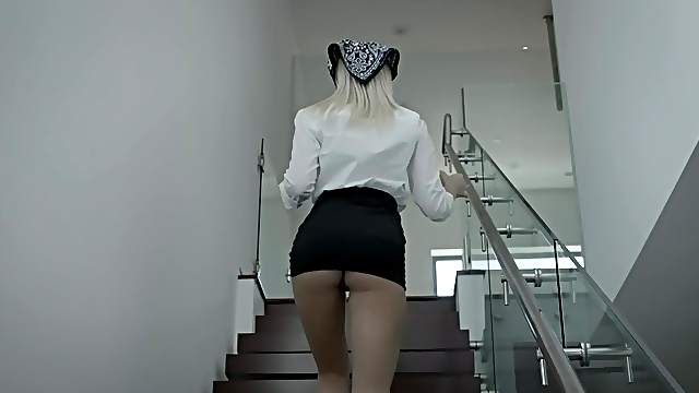 Petite blonde girl Tiffany Watson teases and gets fucked by a BBC