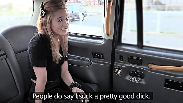Khaya Peake demonstrates her amazing blowjob skills in the taxi