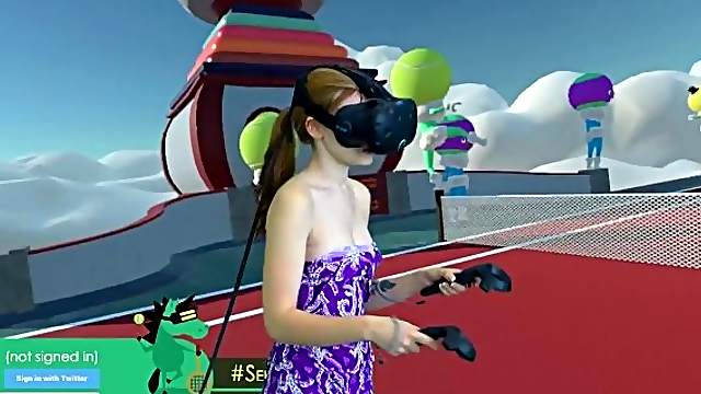 Virtual reality and real boobs