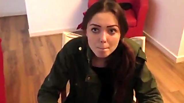 Teen slag in tights gets fucked by older guy