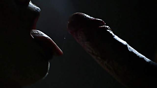 Erotic fucking in the dark with redhead slut Dana Santo and her man