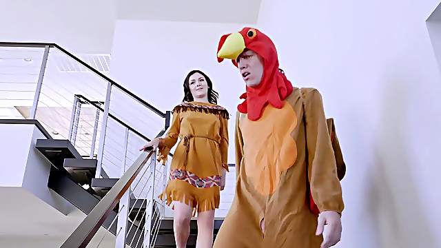 Kinky foursome fucking in the kitchen with Brooklyn Chase & Rosalyn Sphinx