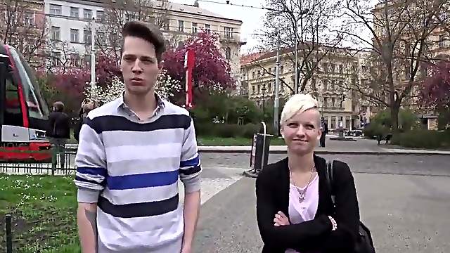 Slovakian couple fuck for money