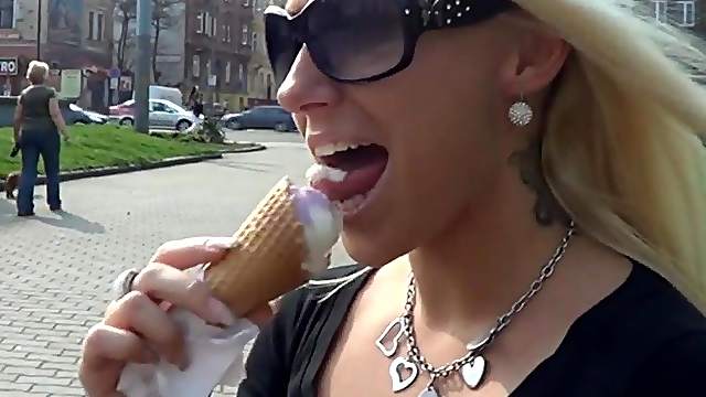 Slovakian blonde with a wet pussy