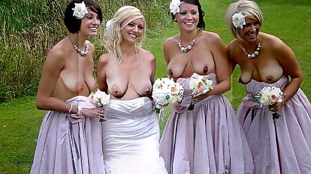 Different nude girls on public