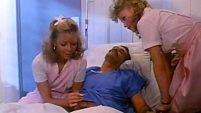 Horny Lesbian Nurses Have a Wild Orgy With a Patient - Vintage Porn