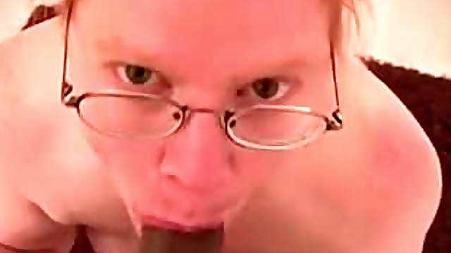 Redhead BBW takes BBC in her tight ass