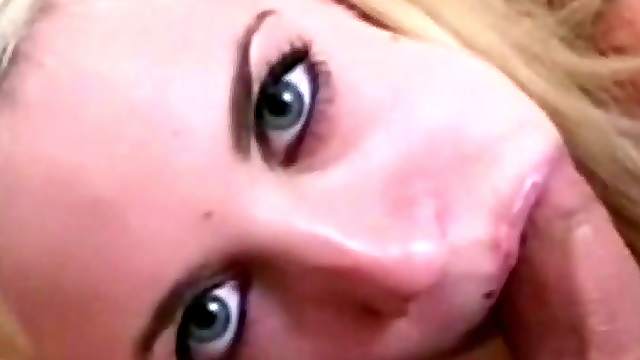 Sweet Blonde Sister Blowjob Cumshot And Arouse Her Man