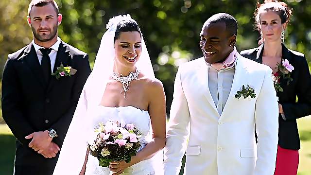 Romantic FFM interracial threesome with Kira Queen and Canela Skin
