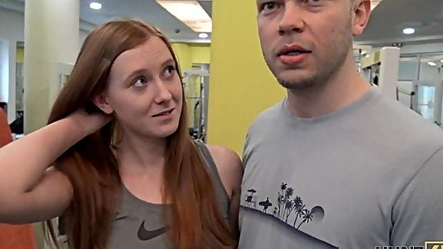 Gorgeous teen girl fuck in GYM for money(4k)