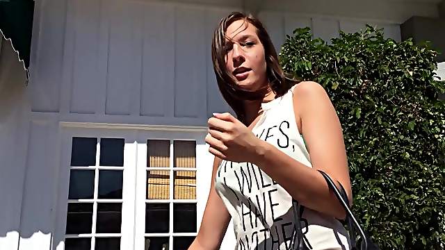 Amateur chick Molly Manson gets picked up and fucked by a stranger