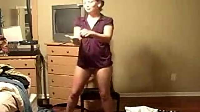 Funny erotic dance from wife