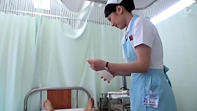 POV video of cute Japanese nurse Sakamoto Sumire giving a blowjob