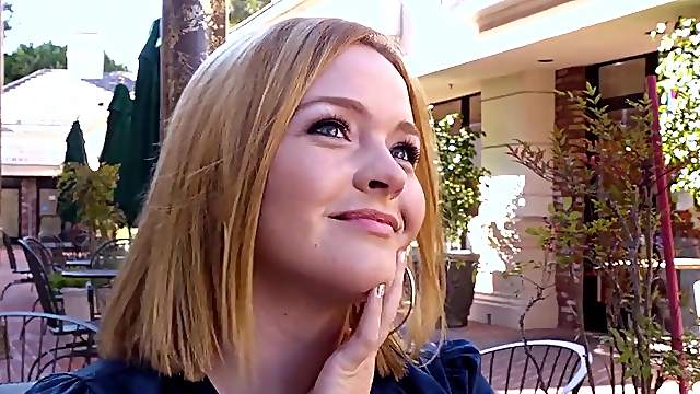 Cute model Krissy Lynn in stockings gets fucked by a lucky client