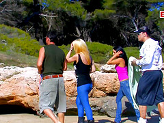 Spanish amateur outdoor groupsex orgy
