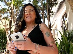 Latina amateur slut picked up on the street and fucked in the ass