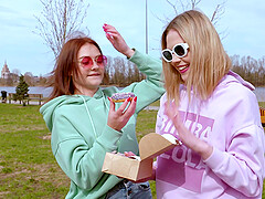 Passionate lesbian sex in the bedroom - Matty and Alice Reign