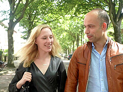 Guy with a long dick fucks adorable blonde stranger Hailey Jewel