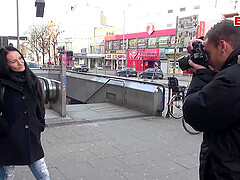 German Fitness Model Pick up on Street for cheating