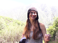 Outdoor dicking with a ravishing brunette girl - Jay Taylor