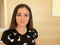 Brunette Rosalyn Sphinx enjoys while riding a dick in reverse cowgirl