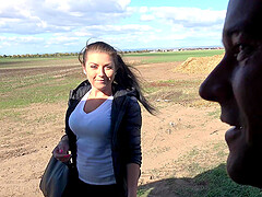 Brunette Nika enjoys while getting penetrated outdoors - HD