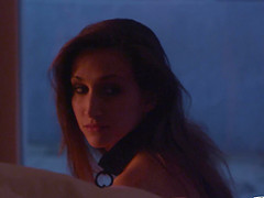 Fetish video of brunette Mystica Jade sucking her man's dick