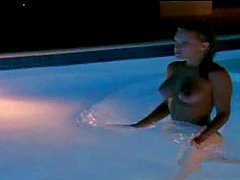 Julie Clarke Swims In A Pool With No Clothes At All On