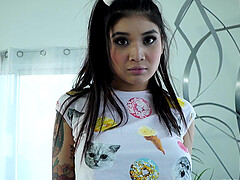 Brenna Sparks with big boobs moans while being fucked in POV