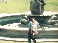 Super Hot Celeb Keira Knightley Dives Into a Fountain