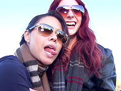 Outdoors pussy licking between Dana Vespoli and Ashlyn Molloy