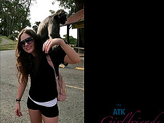 HD POV video of Gia Paige being fucked outdoors in public