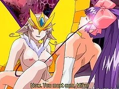 Hentai girl gets hot riding by butterfly monster anime