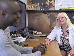 British Mature Enjoying Hardcore Interview With Big Black Cock