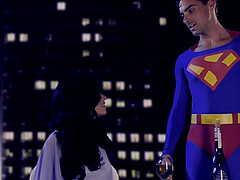 Superman gets head from hot fan Andy San Dimas and fucks her hard