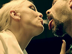 Closeup video of naughty blonde Kenzie Taylor riding a villain