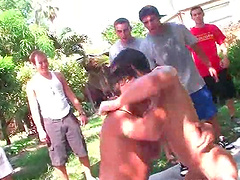 College freshmen having gay sex in gangbang