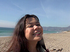 Horny roommate Brianna Arson loves teasing the camera in the car