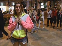 Fun night with kinky strangers Nicole and Veronica in the streets