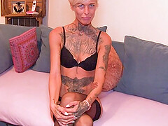 German real Amateur Couple with skinny short hair milf homemade
