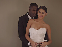 Brunette latina Sophia Leone enjoys passionate interracial sex with her boyfriend