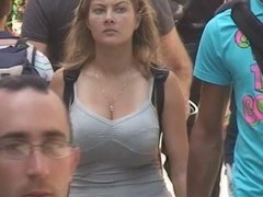 Realy busty girl on the streat