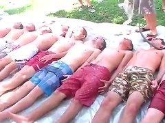 College gay freshers play sex games
