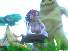 Busty Elves in Peril - Animation Anthology: Vol 9 by Chimera46