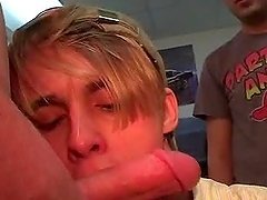 College freshers banging butts in gay group sex